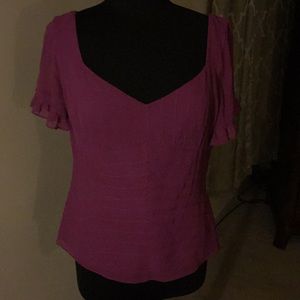 Beautiful chiffon blouse size 14 Ann Taylor